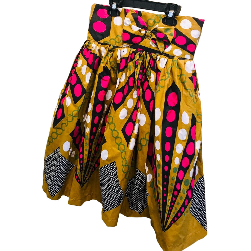 Boho full skirt, tulle lined Sz S